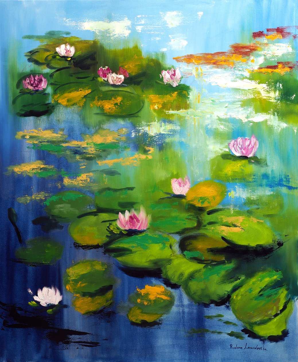 Ninfee del giardino di Monet, 2021 da Ruslana Levandovska