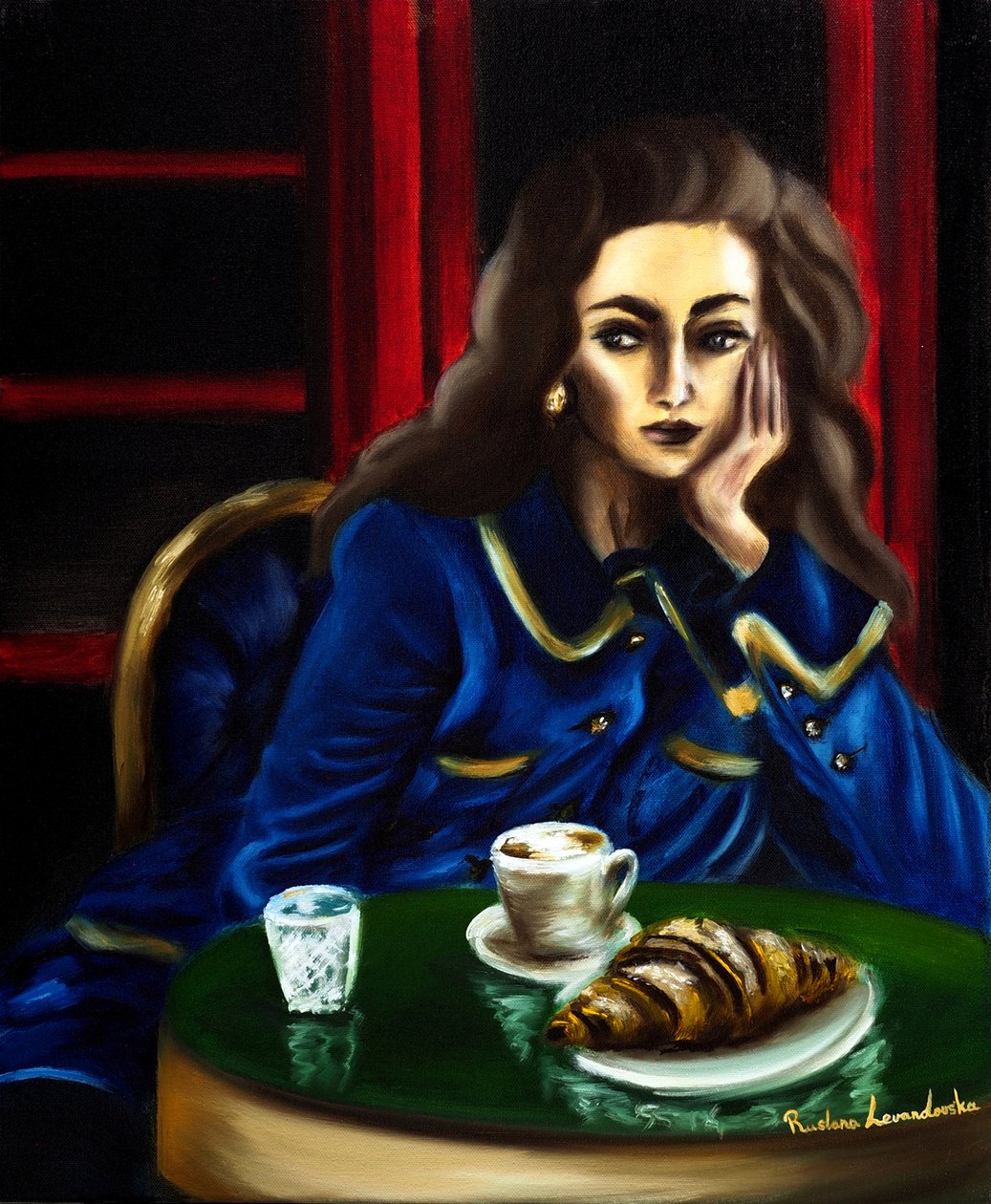 Sussurri di Parigi, 2024 (olio su tela) da Ruslana Levandovska