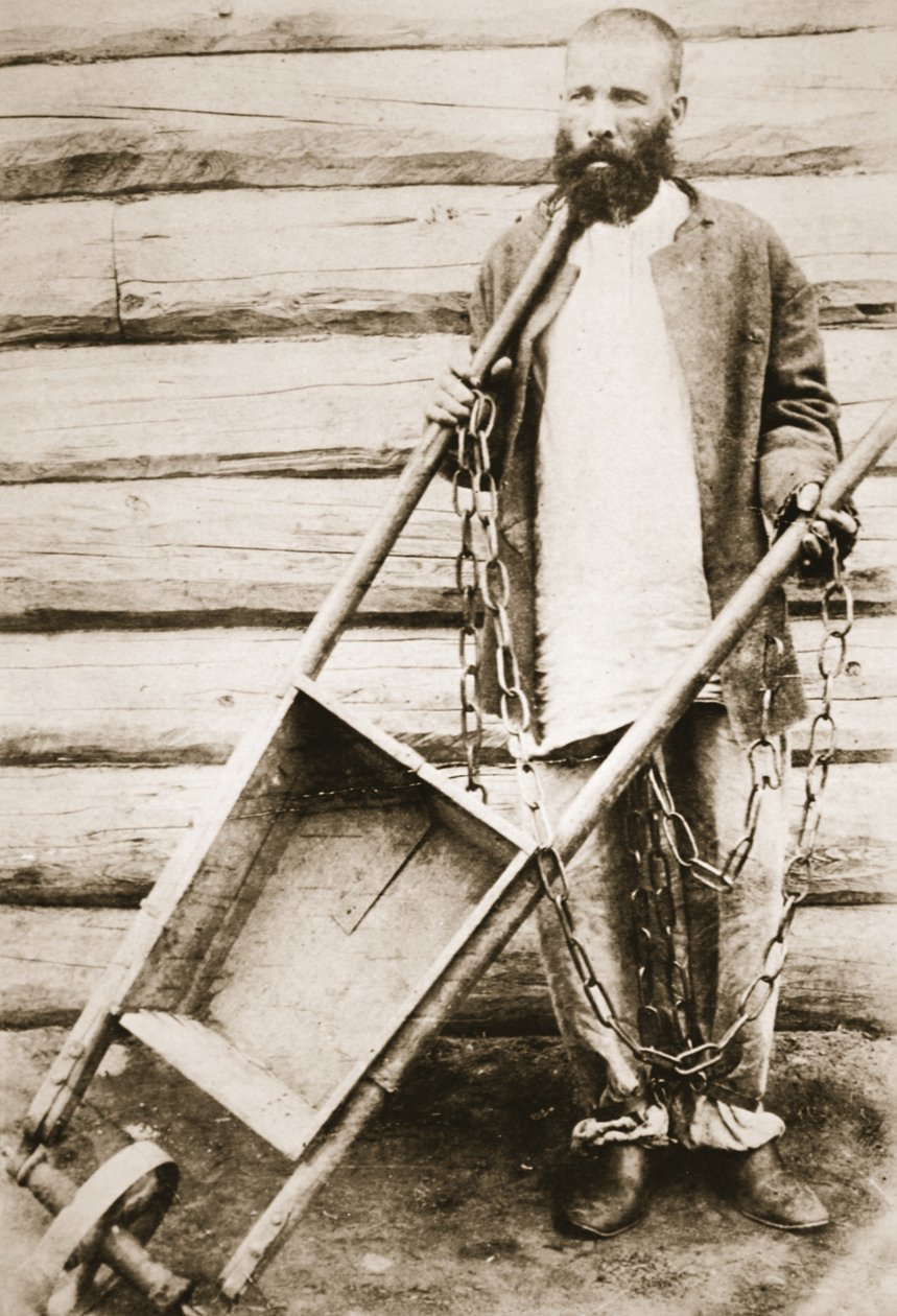 Detenuto in Siberia, c.1890s da Russian Photographer