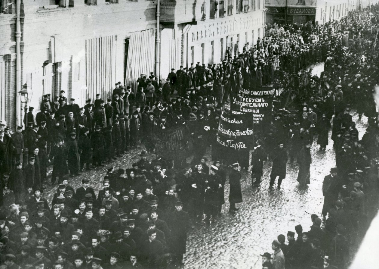 Dimostrazioni a San Pietroburgo, 1905 da Russian Photographer