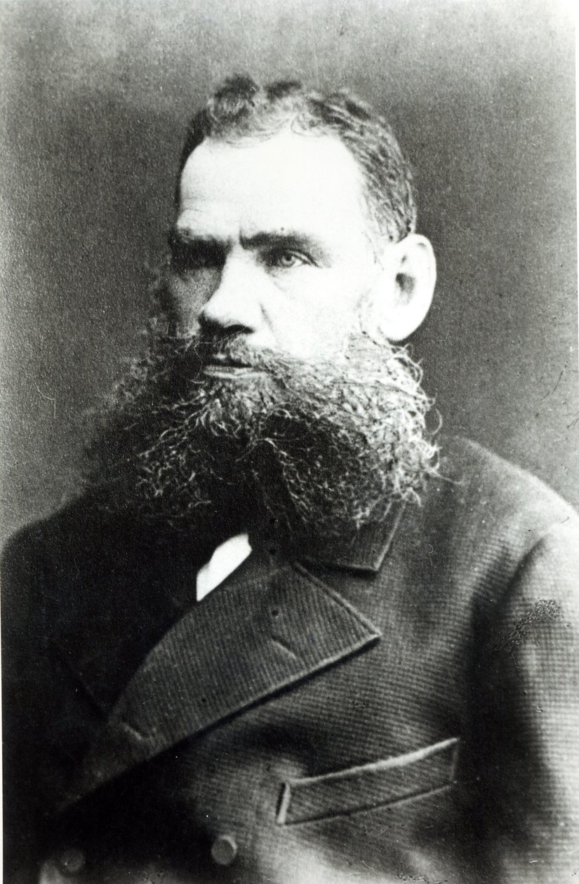 Ritratto di Lev Nikolaevich Tolstoy da Russian Photographer