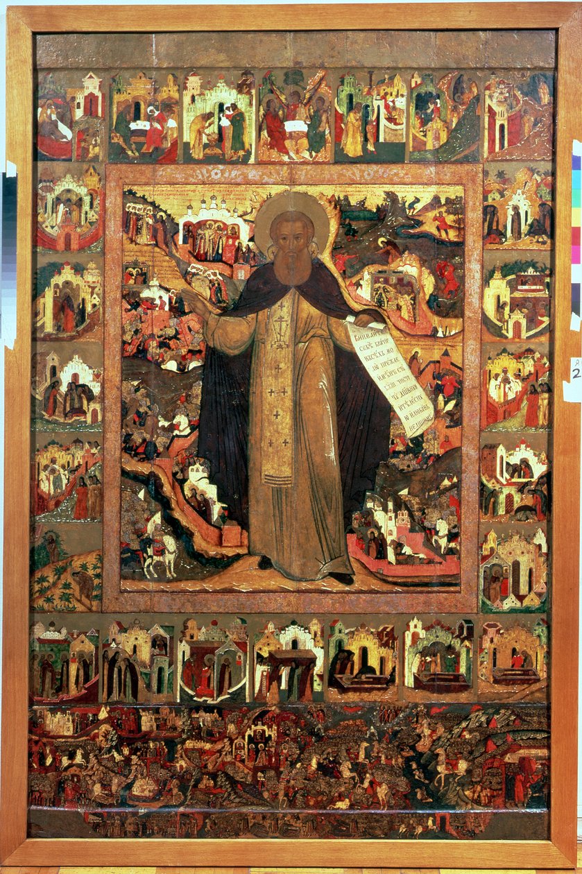 Vita di San Sergio di Radonež da Russian School