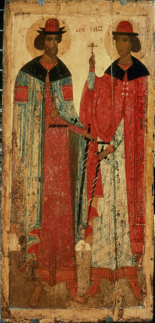 San Boris e San Gleb, Mosca, prima metà del XIV secolo da Russian School