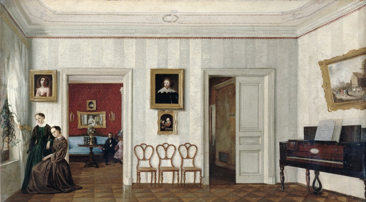 La piccola sala con il pianoforte da Russian School