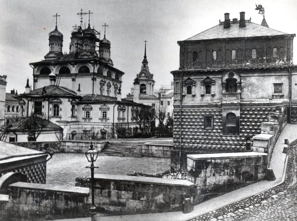 Casa dei Boiardi Romanov nel Monastero del Segno, e Cattedrale del Segno, Mosca da Russian Photographer