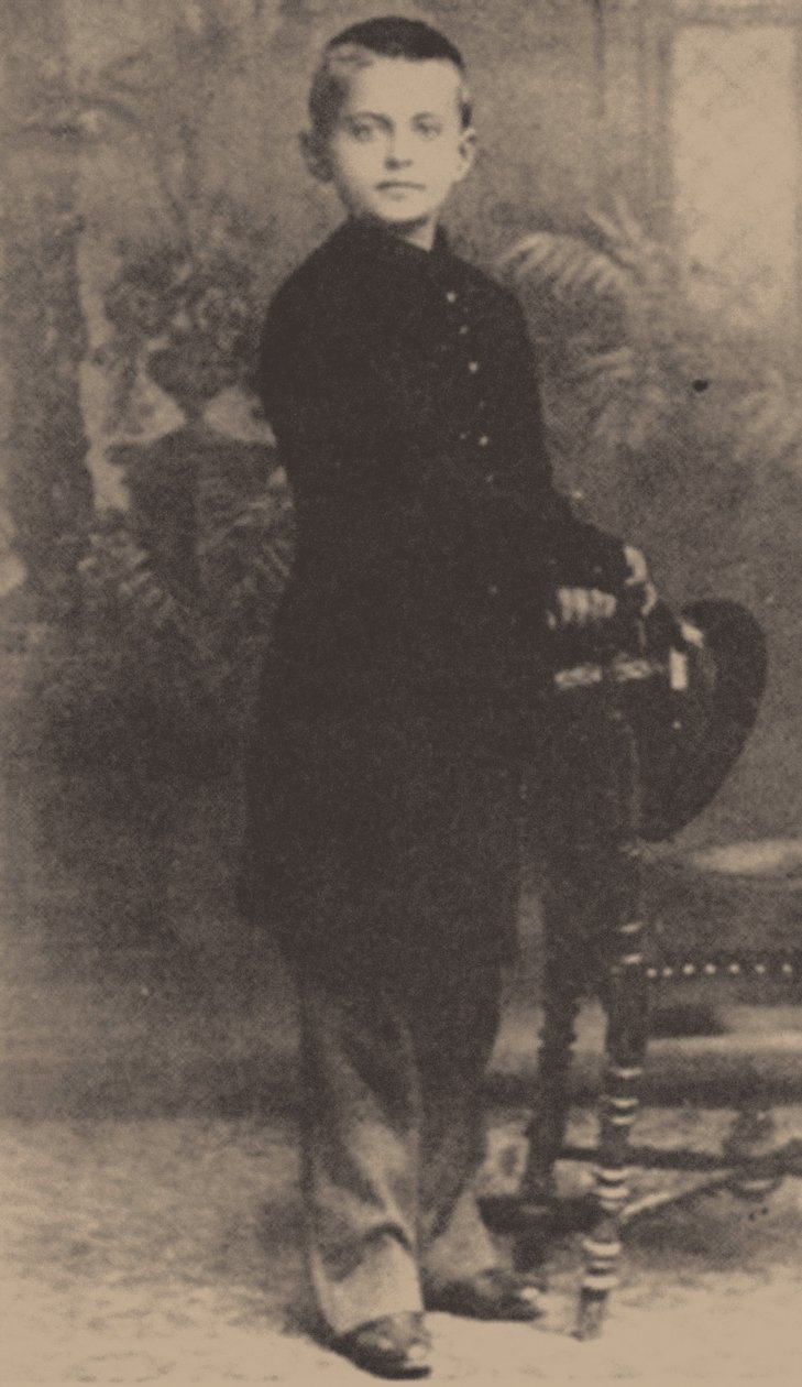 Lev Trotsky a 9 anni, 1888 da Russian Photographer