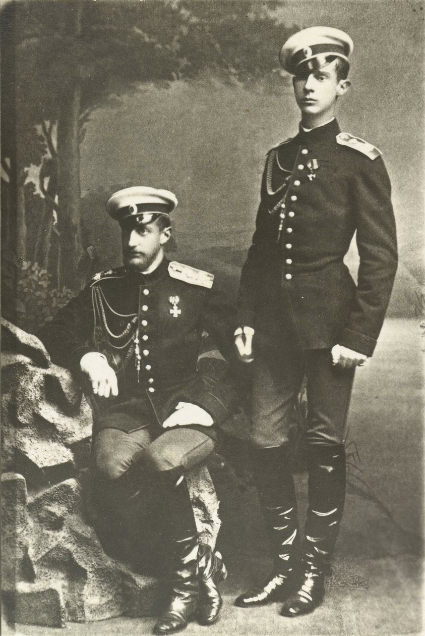I grandi duchi Constantin Constantinovitch e Dimitri Constantinovitch di Russia da Russian Photographer