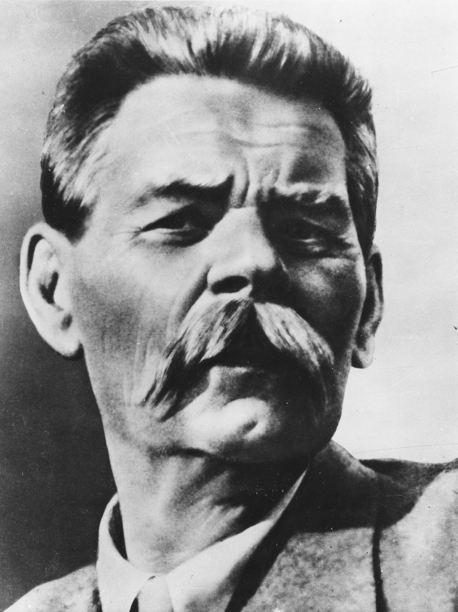 Ritratto di Alexei Maximovich Peshkov, noto come Maxim Gorky (foto b/n) da Russian Photographer