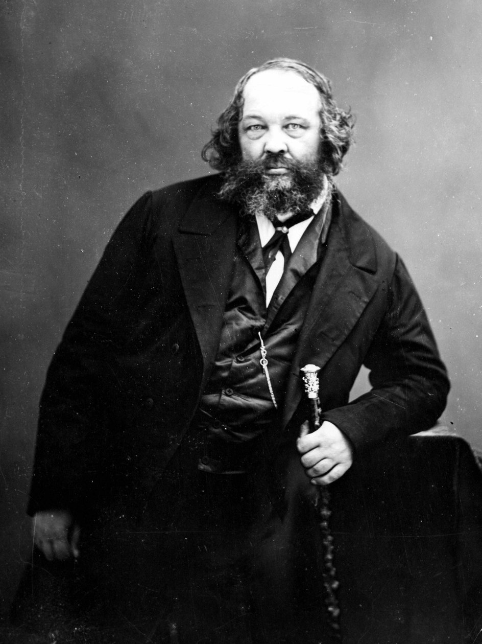Ritratto di Michail Bakunin (1814-1876), rivoluzionario anarchico russo da Russian Photographer