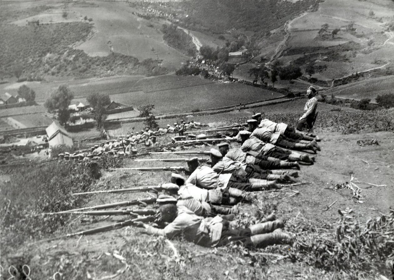 Truppe russe durante la guerra russo-giapponese, 1904 da Russian Photographer