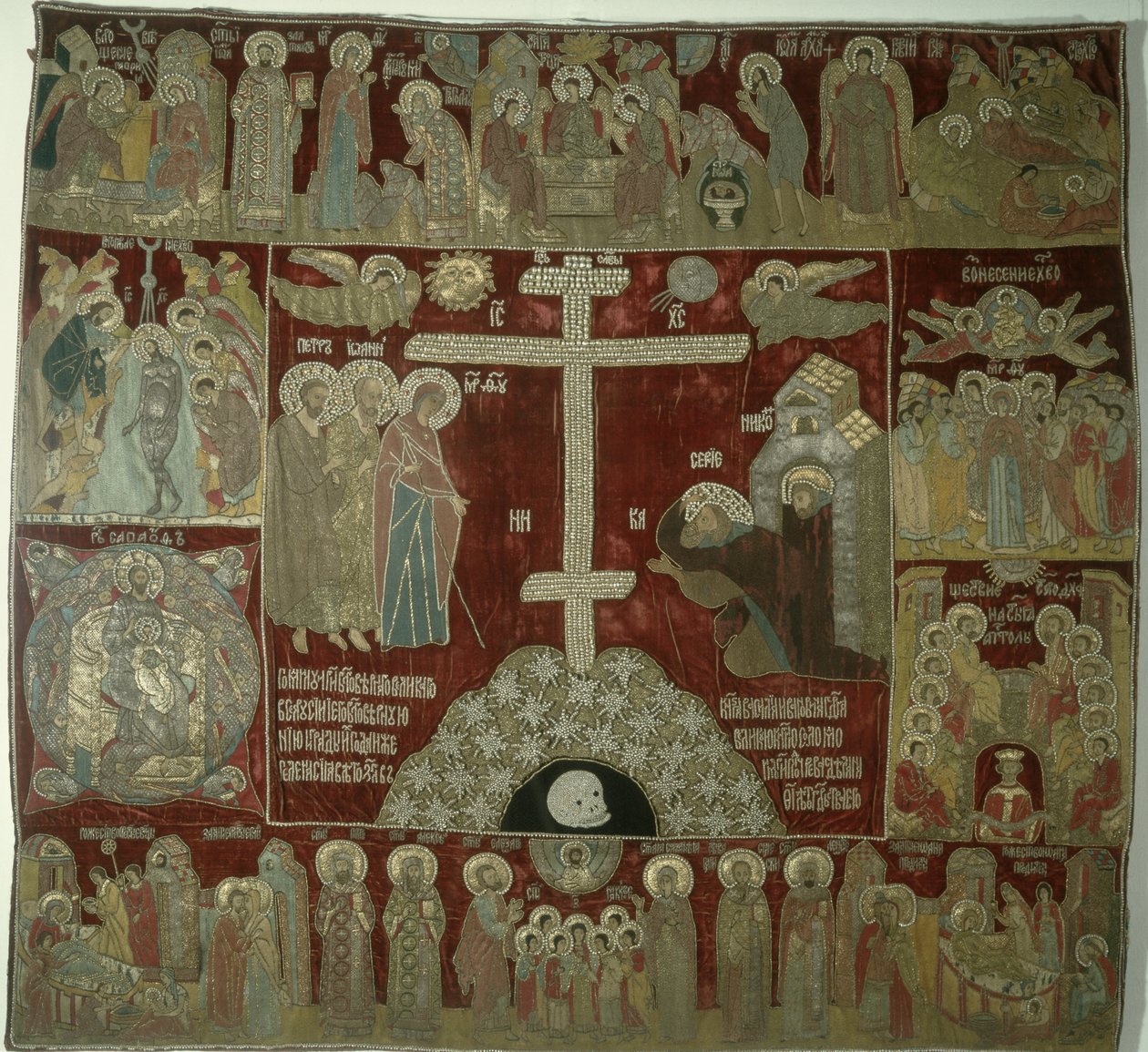 Apparizione della Vergine a San Sergio da Russian School