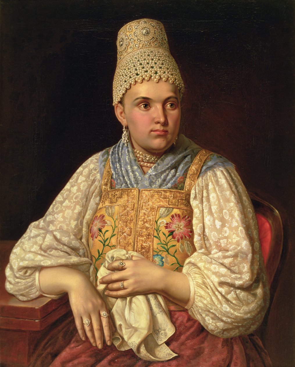 Ritratto di Anna Petrovna Filatova, c.1840 da Russian School