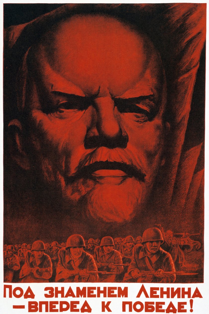 Sotto la bandiera di Lenin, in marcia verso la vittoria da Russian School