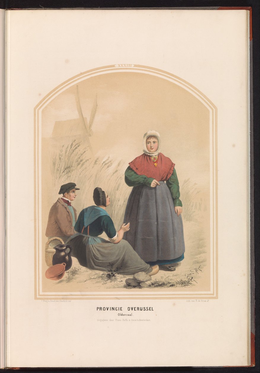 Costume tradizionale di Oldenzaal in Overijssel, 1857 da Ruurt de Vries