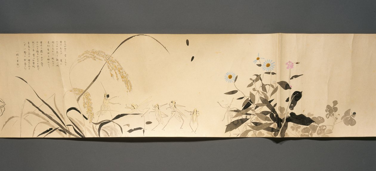 Amici della natura (Yasei no Tomo), 1918 circa (inchiostro, acquerello opaco, lacca su carta vergata) da Ryoka Kawakami