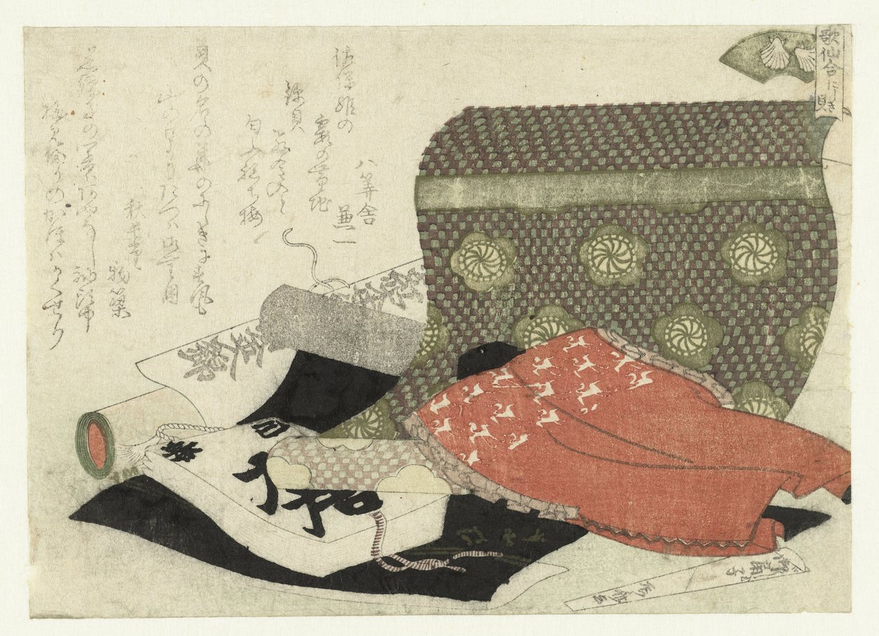 La conchiglia di broccato (Nishikigai) da Ryuryukyo Shinsai