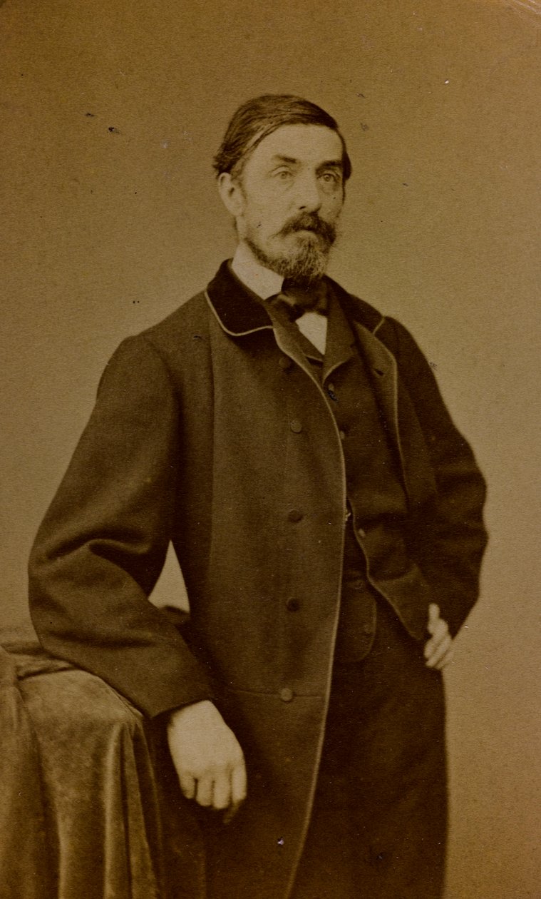 Ritratto di Auguste Paul Charles Anastasi, pittore francese; carta da visita (foto b/n) da S. Berthaud