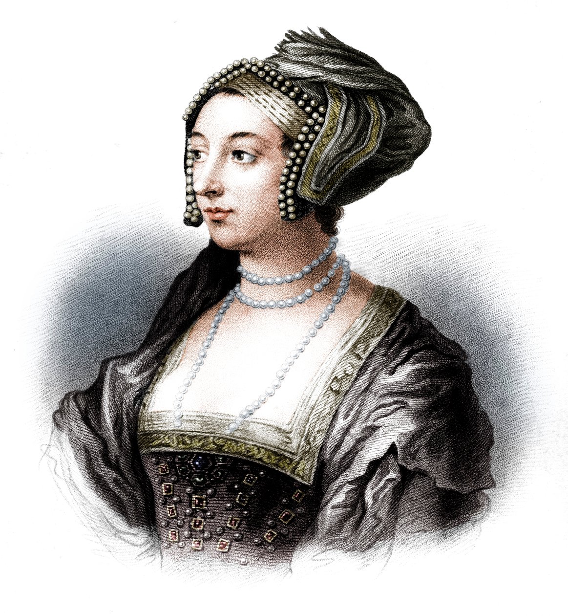 Anna Bolena, seconda moglie di Enrico VIII, XIX secolo da S. Freeman