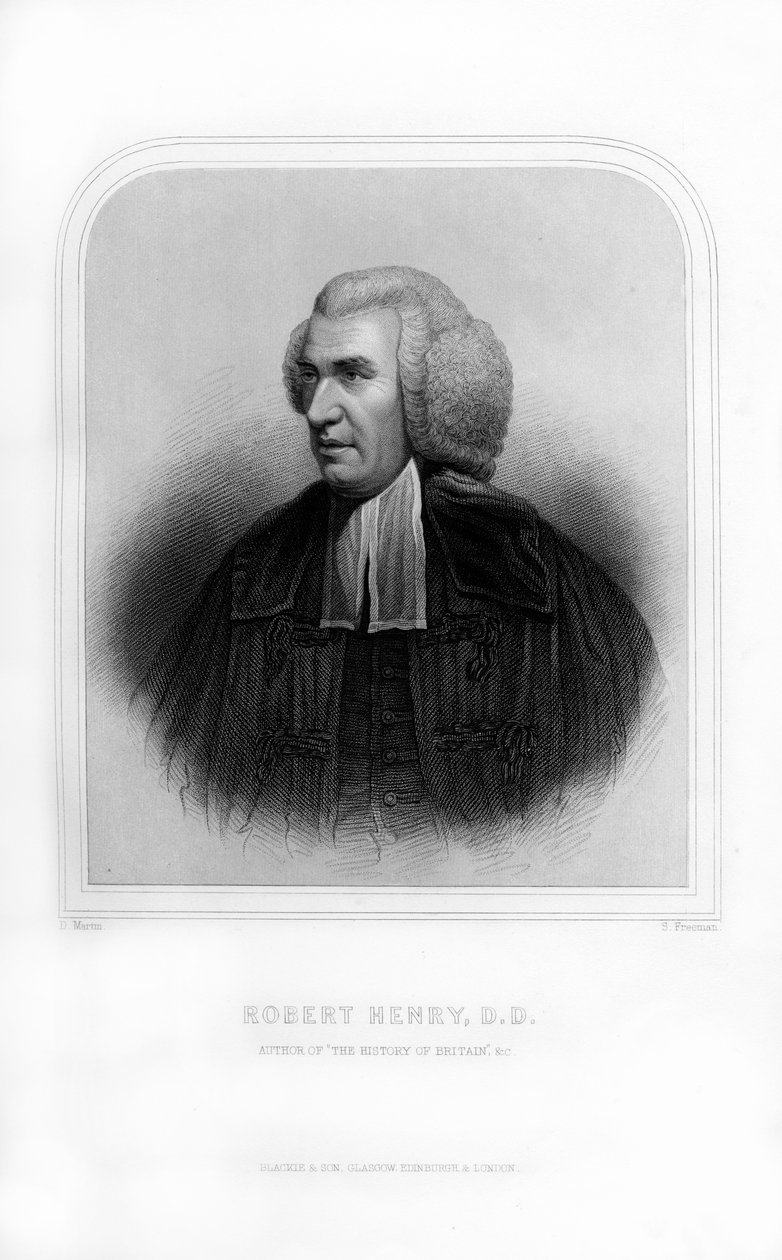 Robert Henry, storico scozzese, 1870 da S. Freeman
