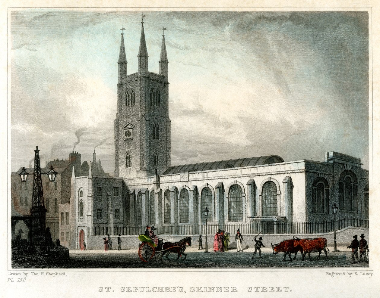 Chiesa di San Sepolcro, Skinner Street, Città di Londra da S. Lacey