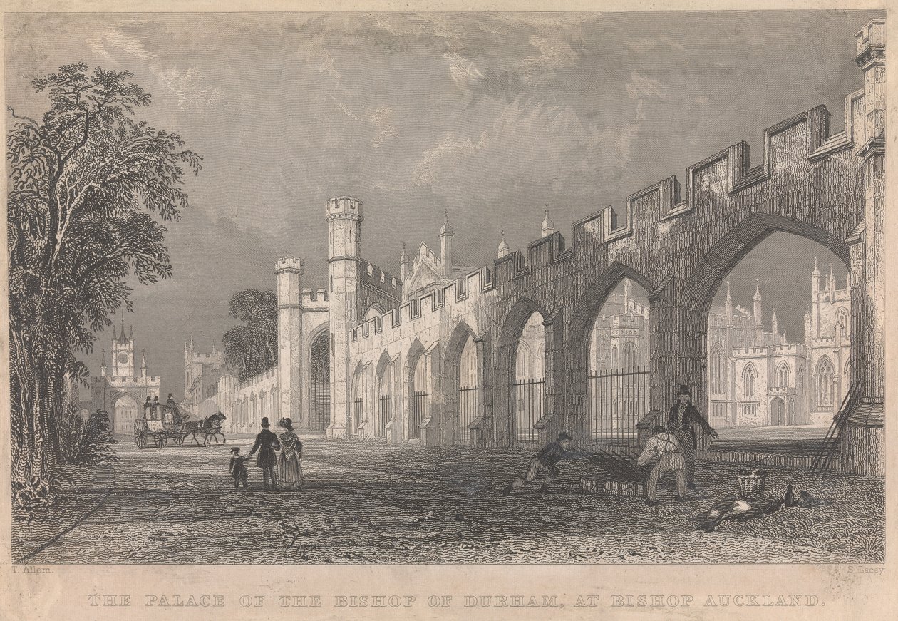 Il Palazzo del Vescovo di Durham, a Bishop Auckland; pagina 96 (Volume Uno) da S. Lacey
