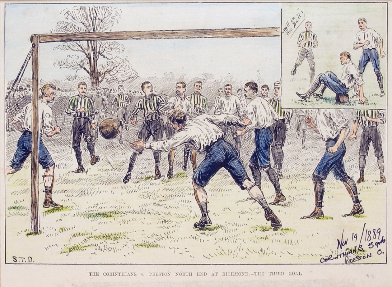 I Corinthians contro il Preston North End a Richmond - Il terzo gol, da 