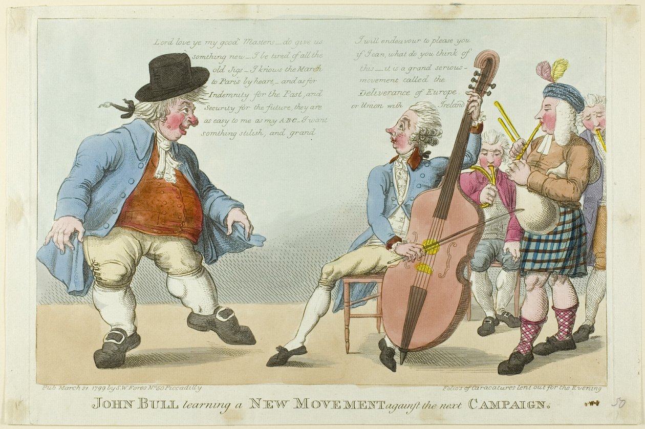 John Bull sta imparando un nuovo movimento da S. W. Fores
