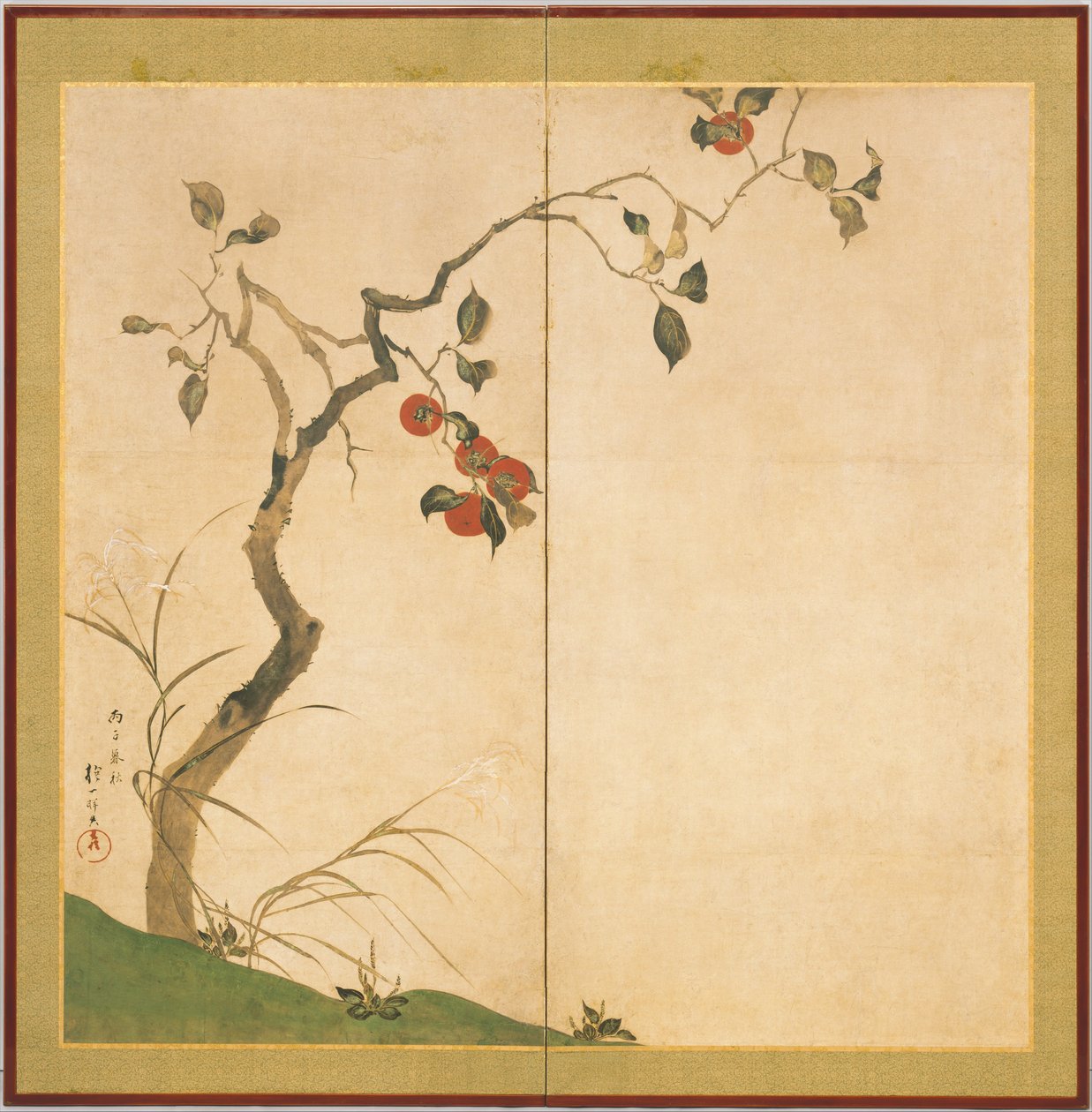 Albero di cachi da Sakai Hoitsu