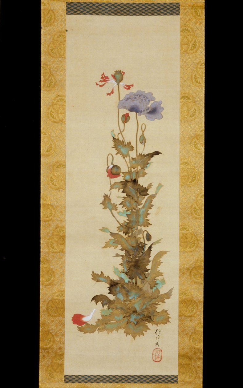 Mohnblumen da Sakai Hoitsu