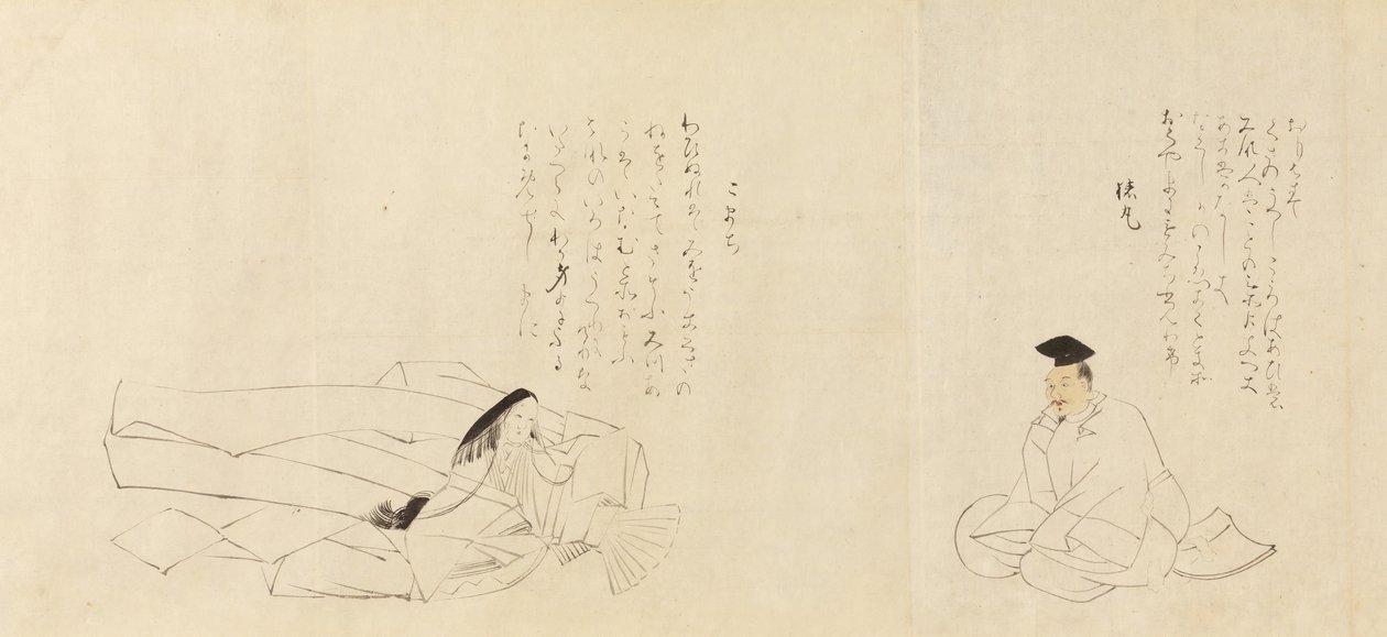 I trentasei immortali poetici Sanjurokkasen da Sakai Hoitsu