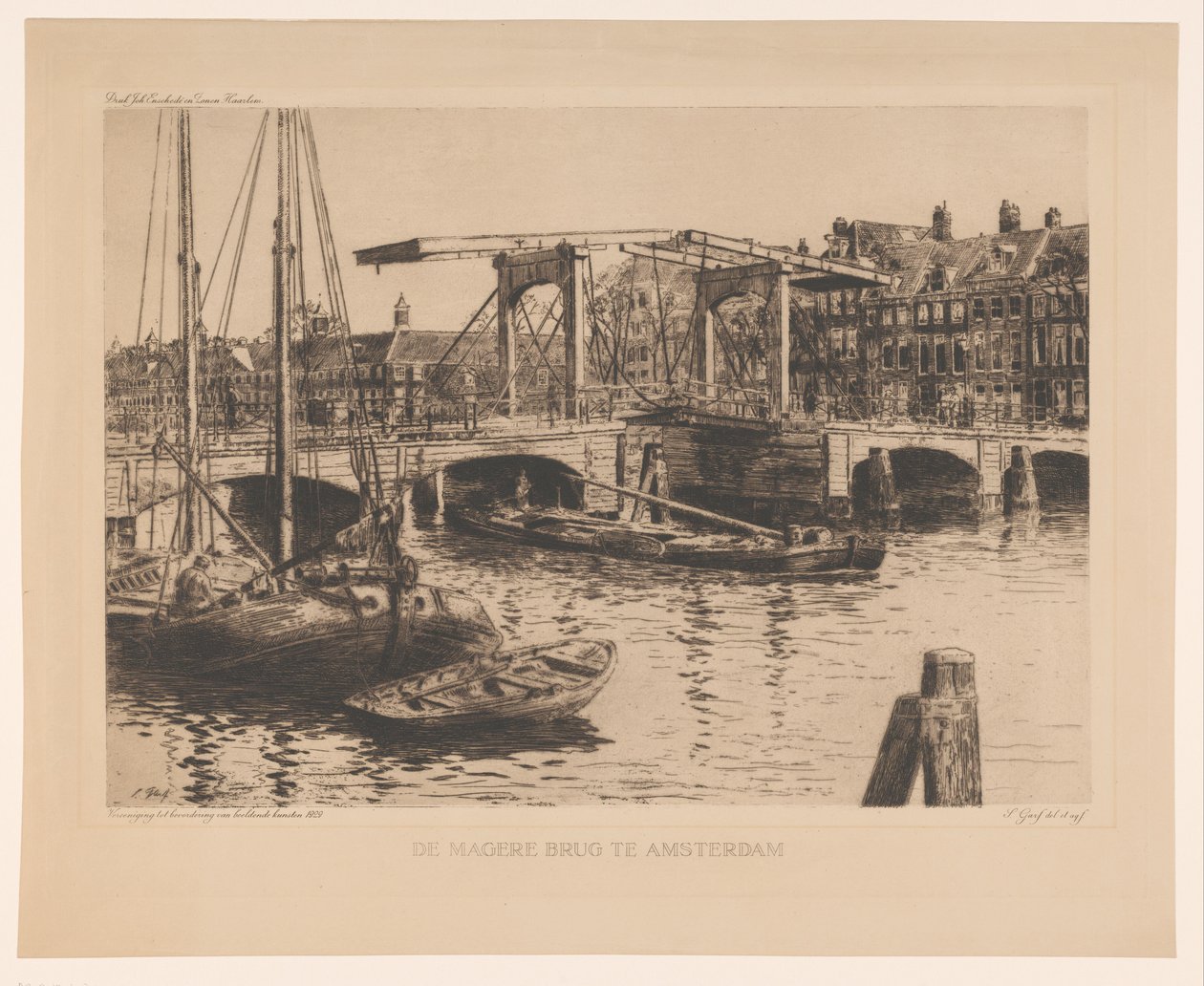 Il Magere Brug ad Amsterdam da Salomon Garf