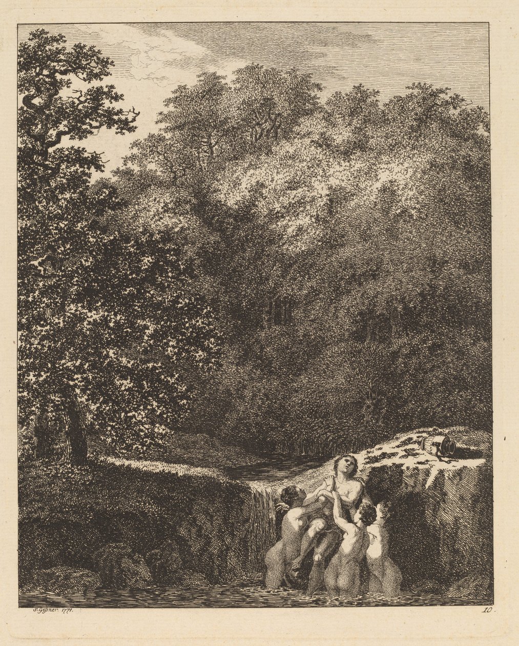 Hylas e le ninfe da Salomon Gessner