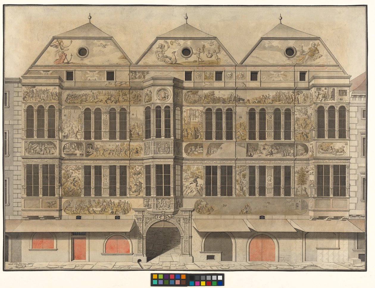 La Hasenhaus nella Kärntner Straße da Salomon Kleiner