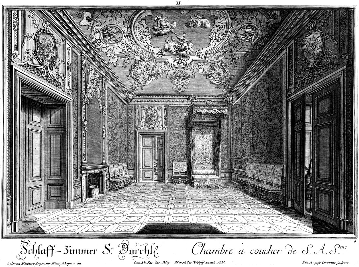 Camera da letto del Principe Eugenio da Salomon Kleiner