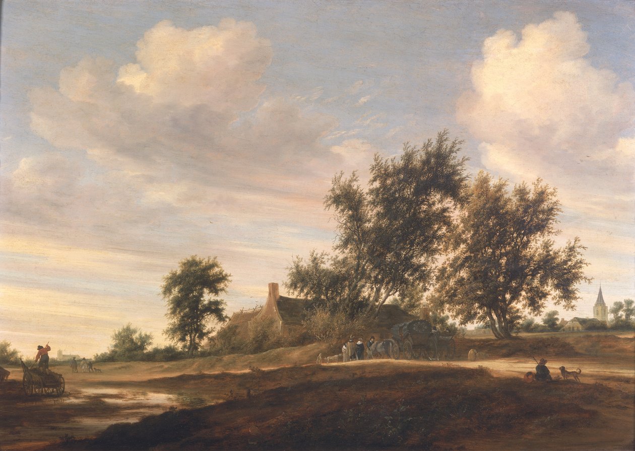Ampio paesaggio boscoso da Salomon van Ruisdael or Ruysdael
