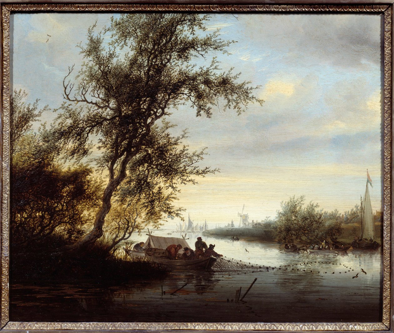 Sorelle in una barca da Salomon van Ruisdael or Ruysdael
