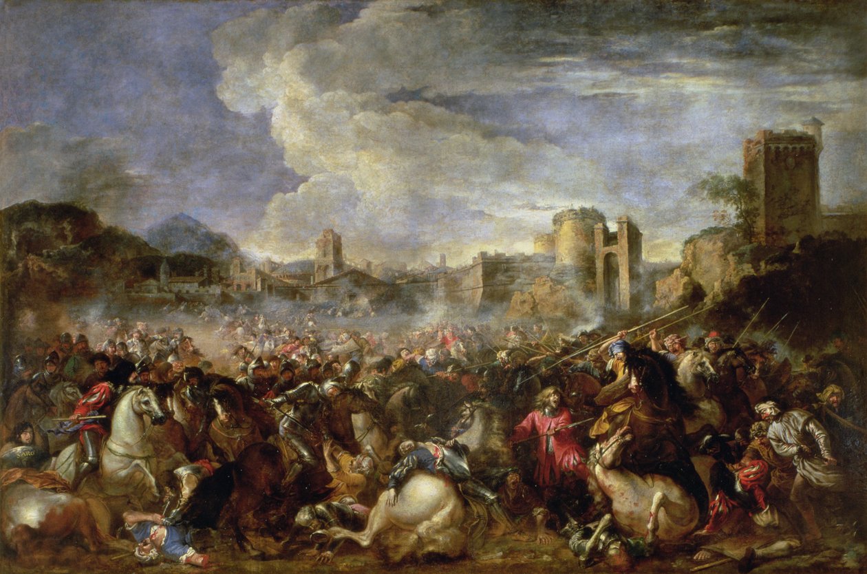 Scena di battaglia da Salvator Rosa