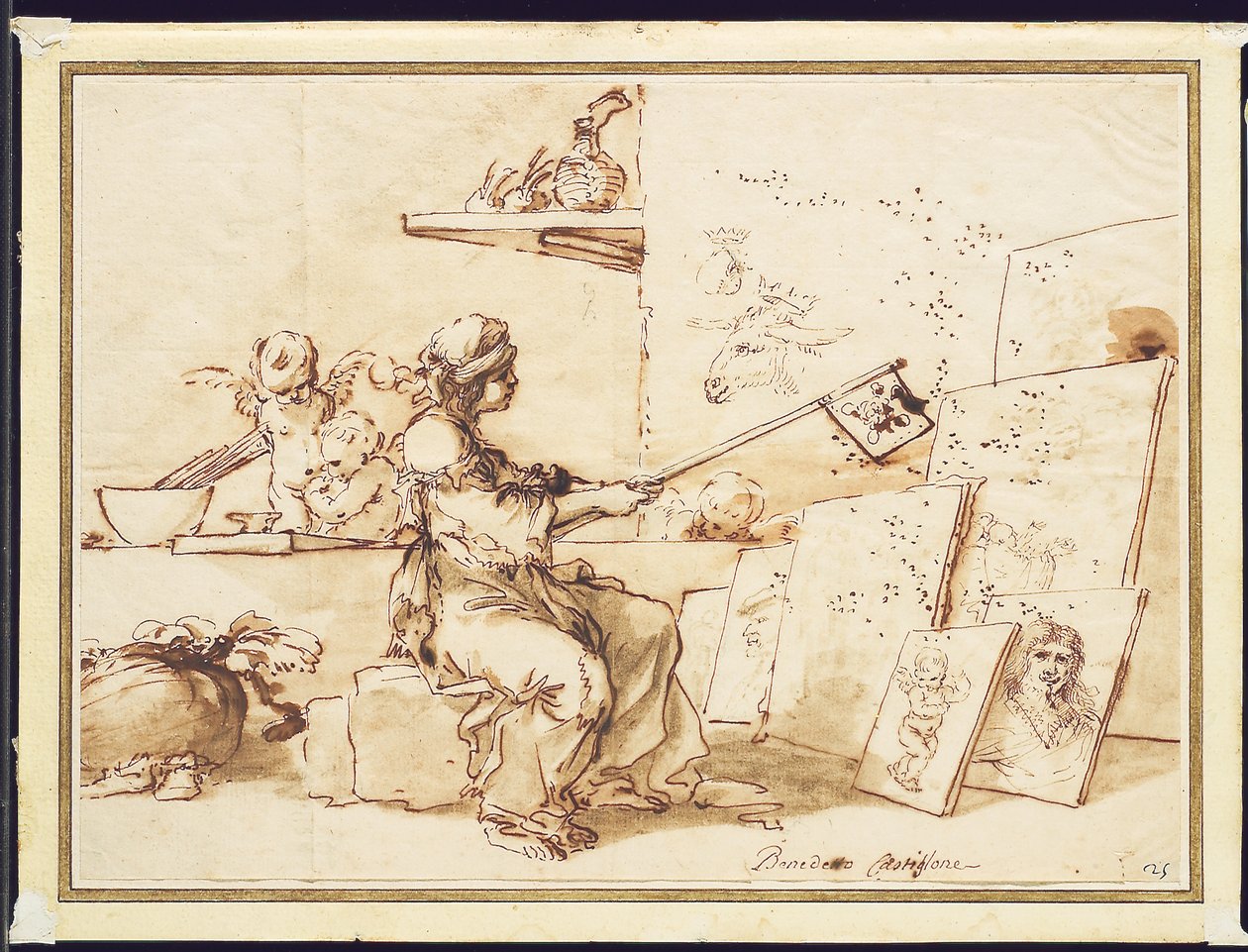 Allegoria della pittura povera, c.1649-50 da Salvator Rosa