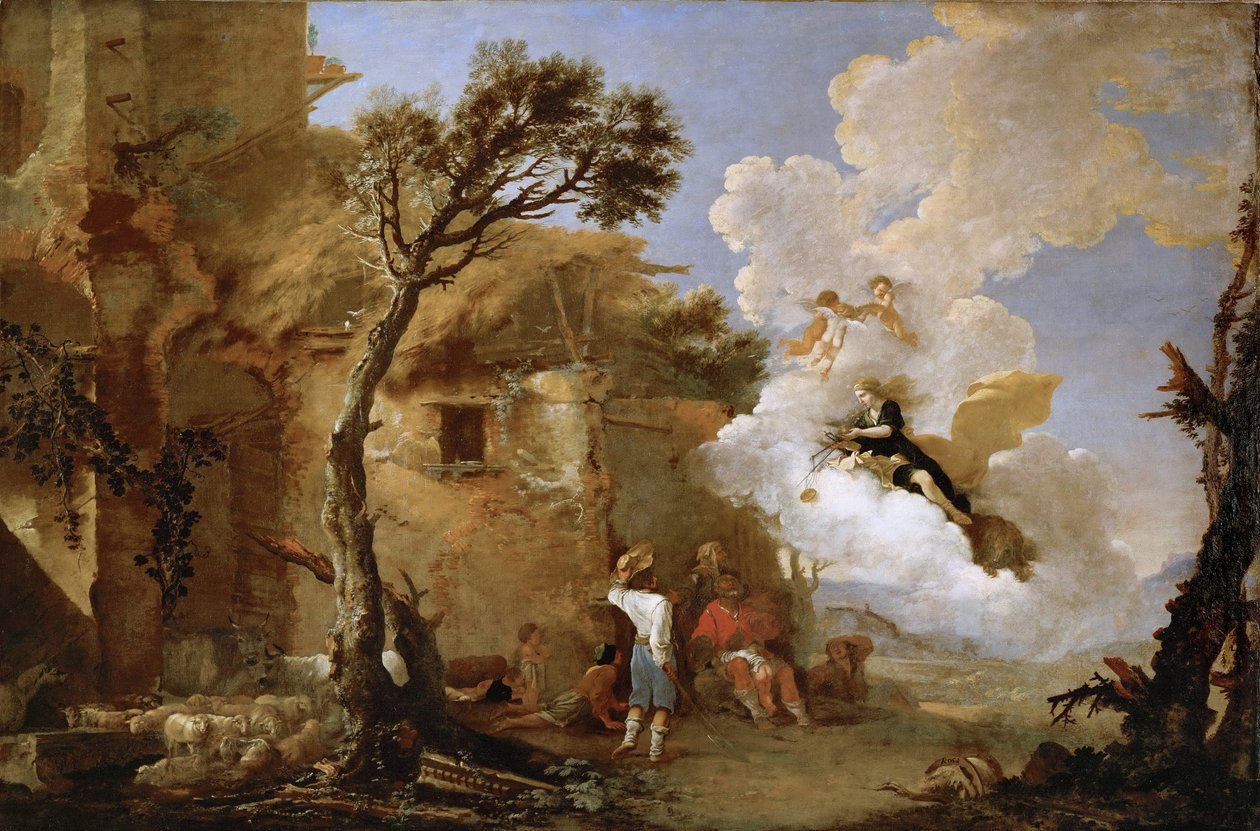 Il ritorno di Astrea da Salvator Rosa