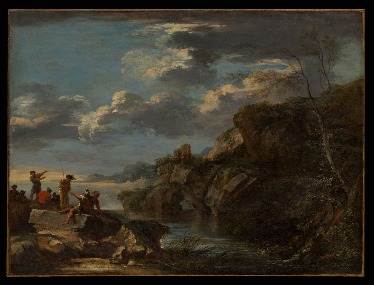 Banditi su una costa rocciosa da Salvator Rosa