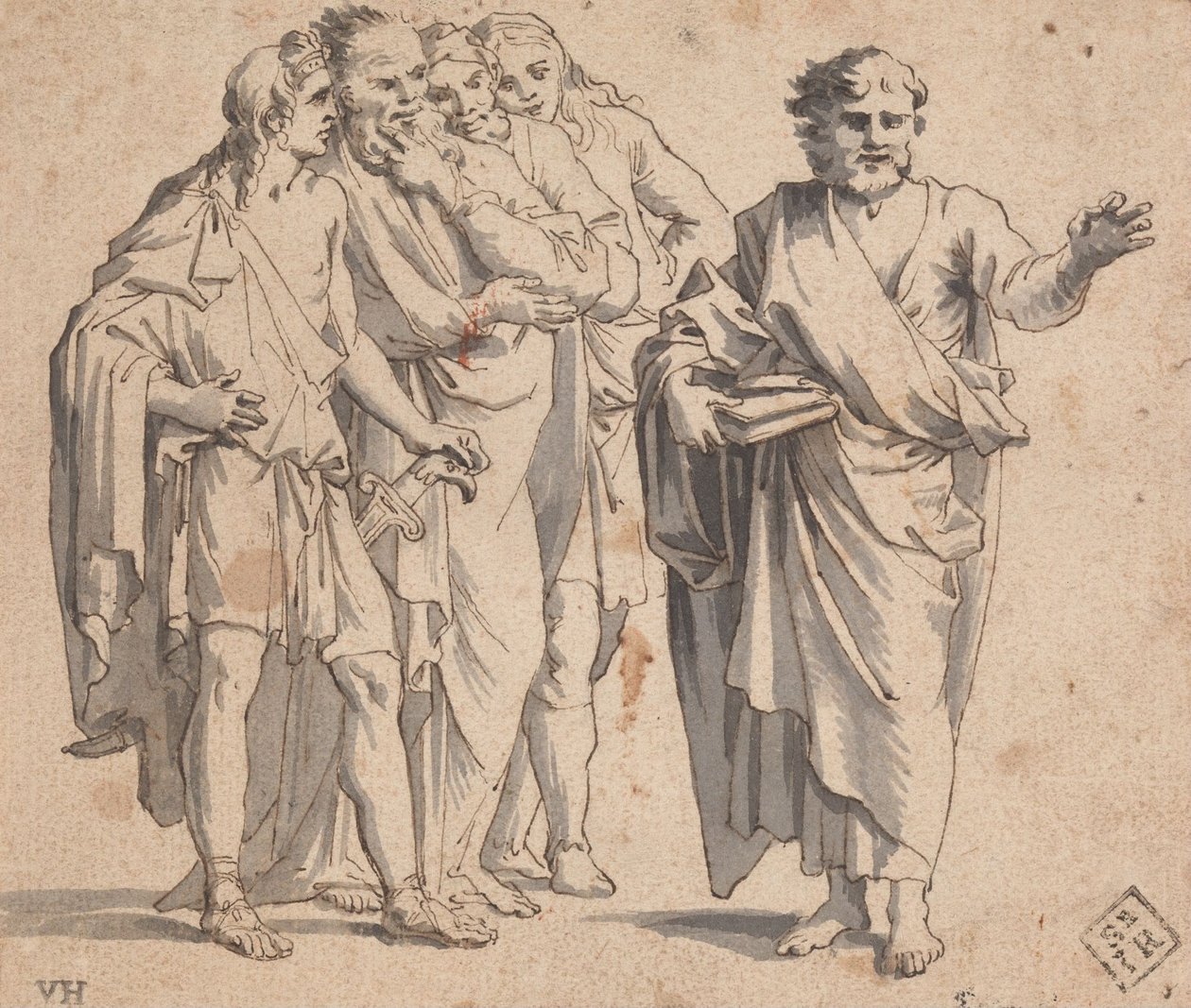 Gruppo di statue da Salvator Rosa