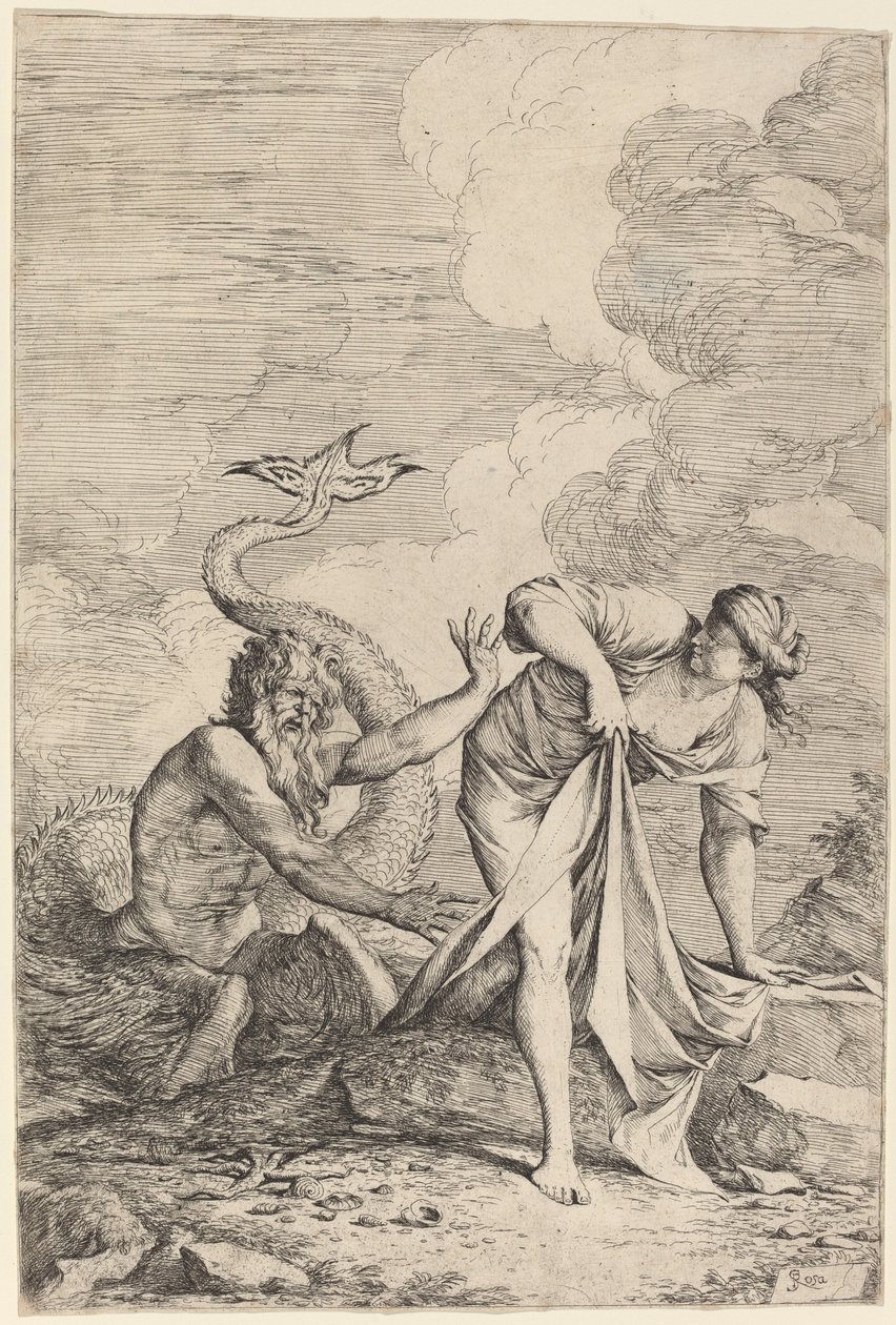 Glauco e Scilla da Salvator Rosa