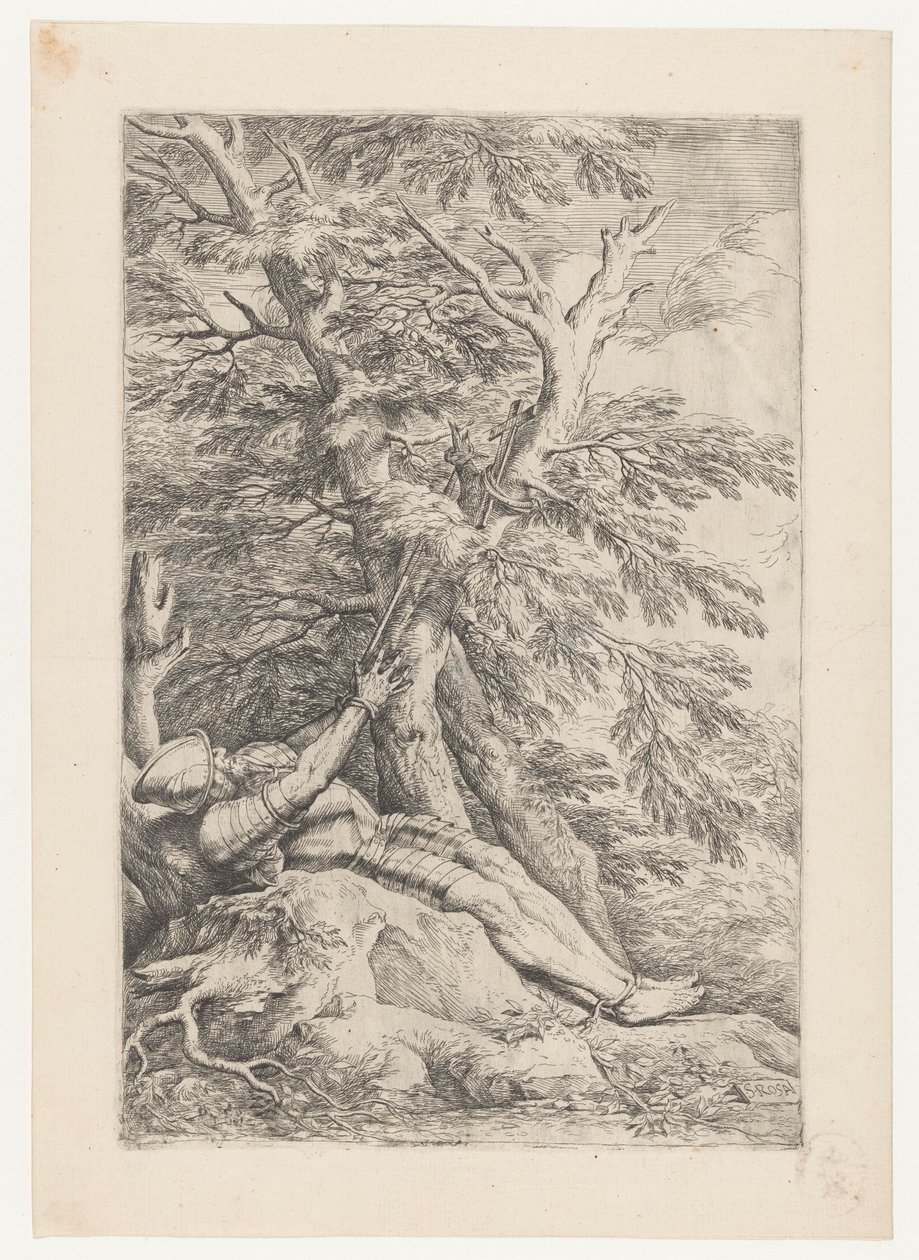 San Guglielmo di Maleval da Salvator Rosa