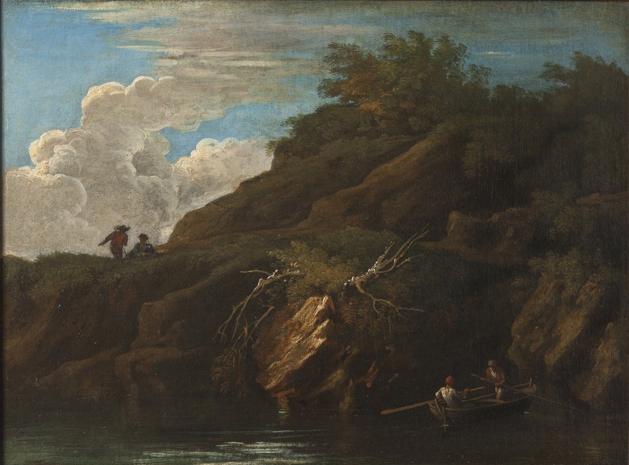 Paesaggio con acqua da Salvator Rosa