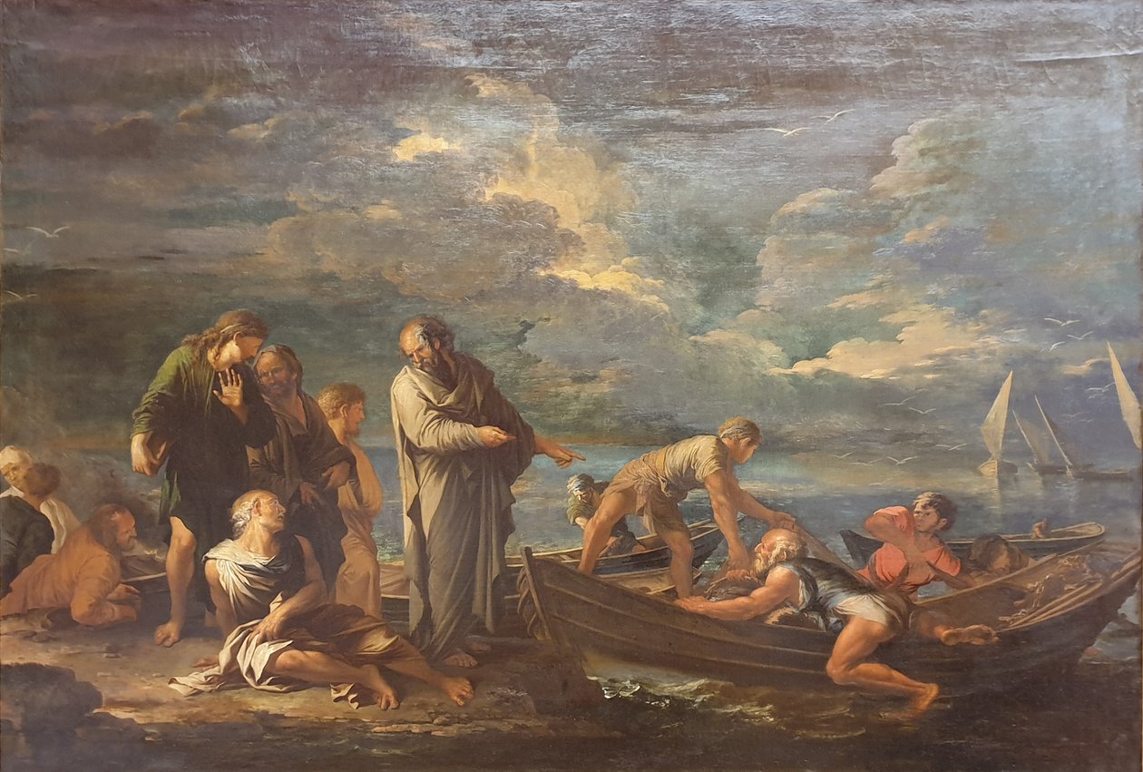 Pitagora e i pescatori da Salvator Rosa