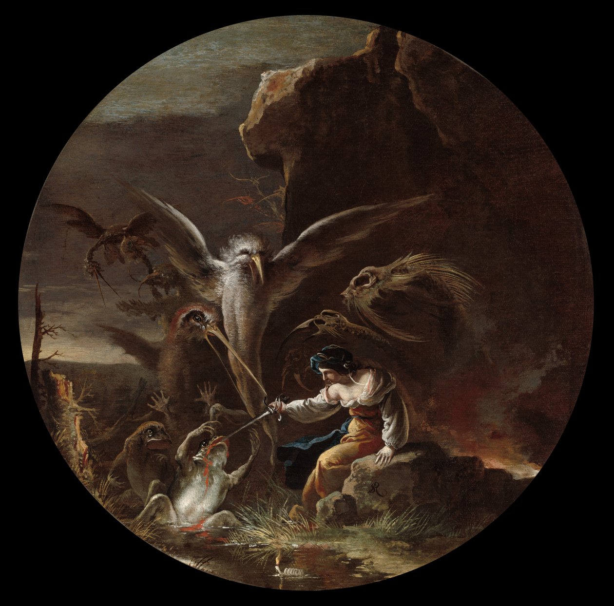 Scene di stregoneria, c.1645-49 da Salvator Rosa