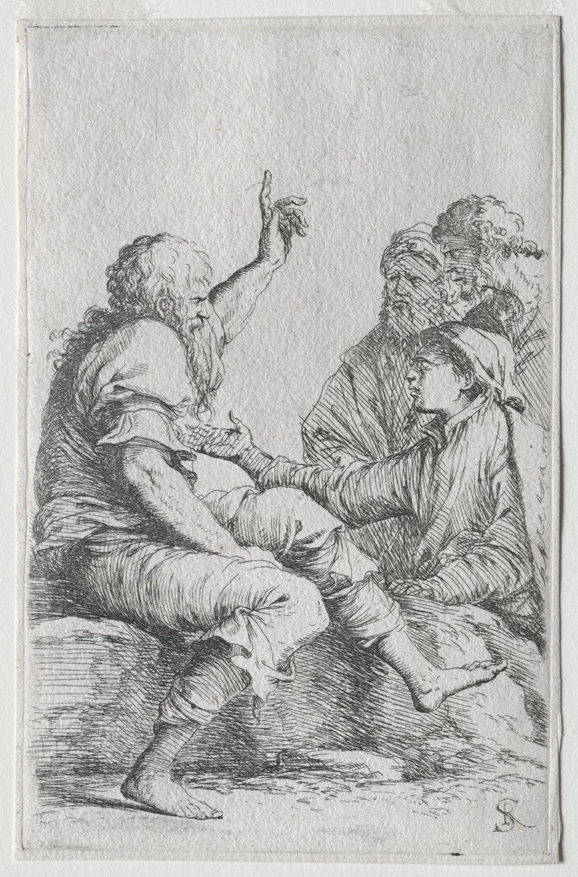 La serie delle figurine: Figurina, 1656-57 da Salvator Rosa