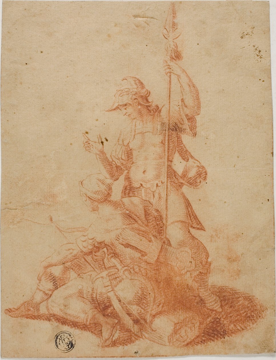 Due guerrieri maschi da Salvator Rosa