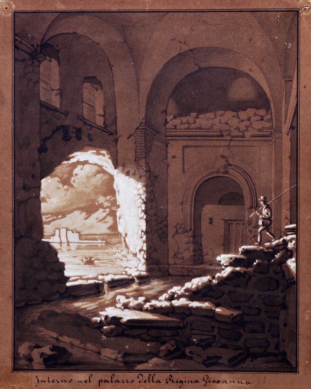 Interno del Palazzo della Regina Giovanna da Salvatore Cammarano