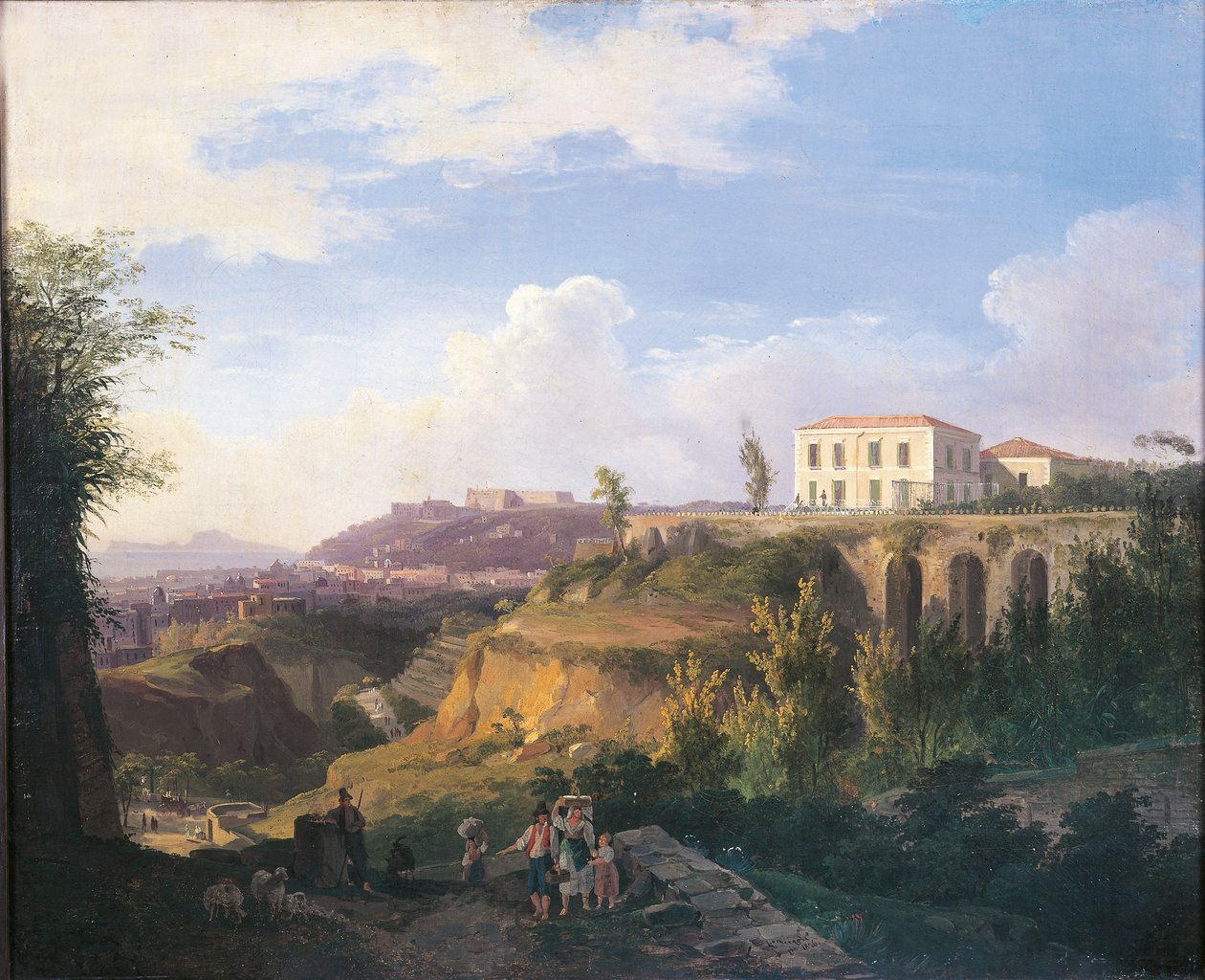 Italia, Napoli, Vista della Villa Ruffo a Capodimonte da Salvatore Fergola